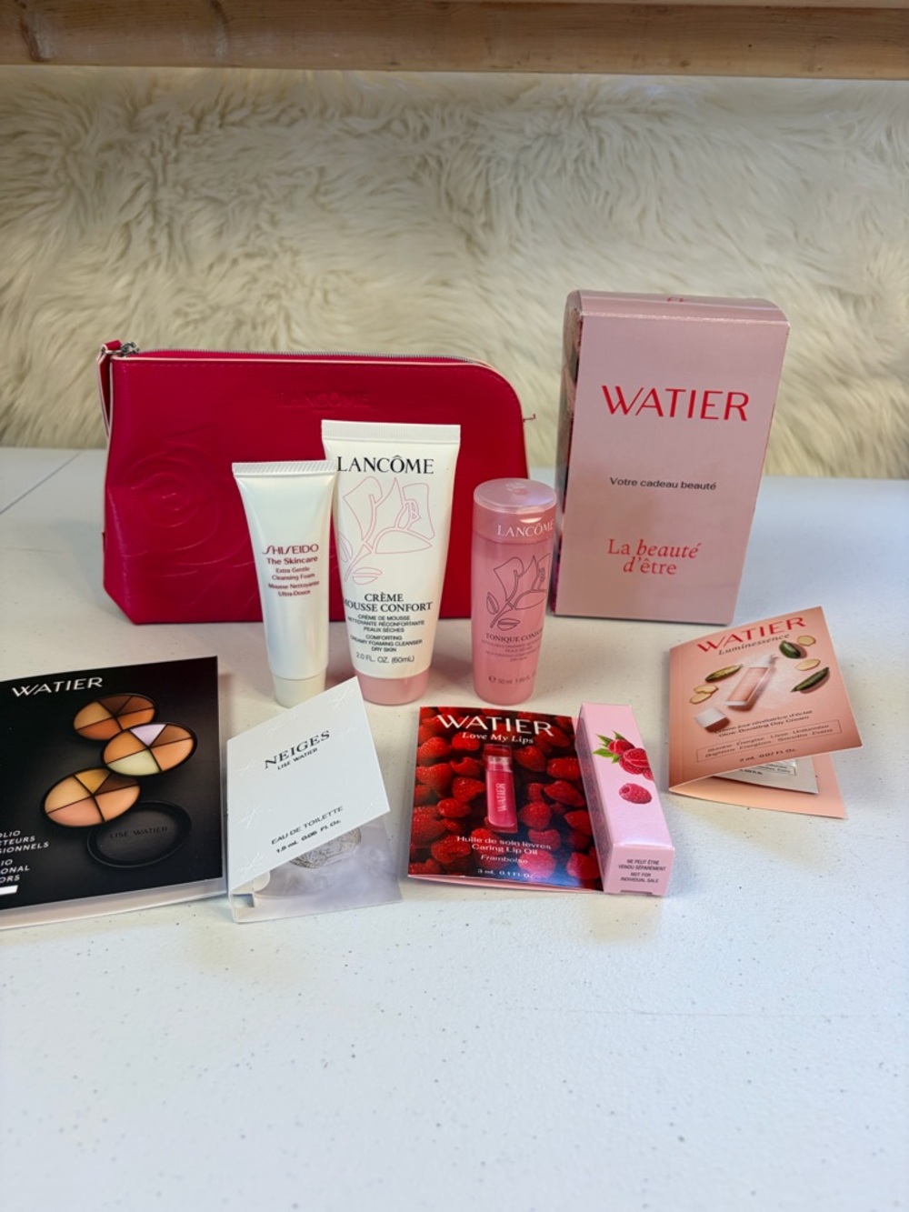 Lancôme Shiseido Lise Watier Skin Care Makeup Lot Mini Sample Tonic Cleanser